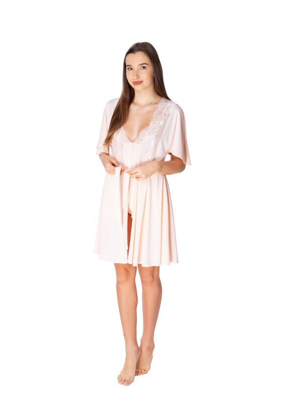 86111 Santori Szlafrok peniuar Visti łososiowy