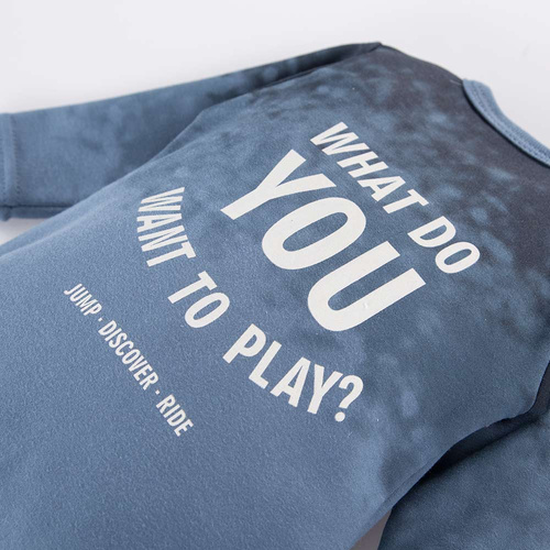 Jump Eevi Pajac ze stópkami - niebieski