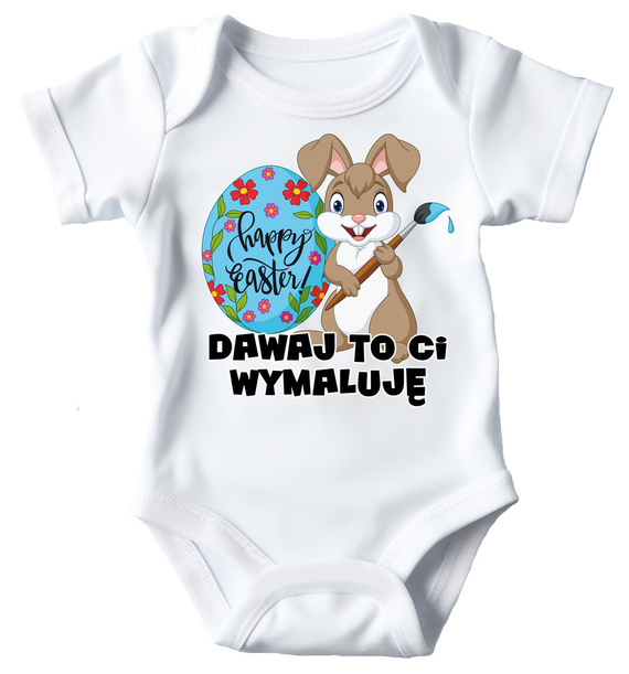 "Dawaj to Ci wymaluję" Moocha body krótki rękaw biały