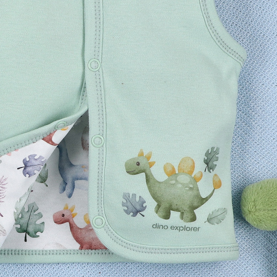 ABN-5575 Dino Explorer Kamizelka Nini – bawełna organiczna, wygodne zapięcie