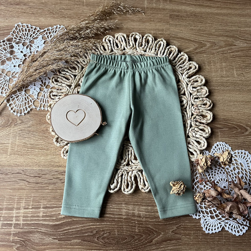 SL13236 Botanik Mamatti Legginsy dziewczęce - bazylia