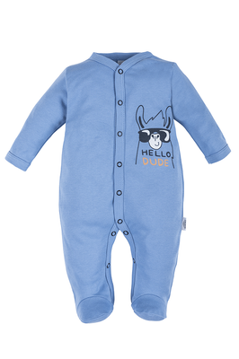 "Hello Dude" Makoma Pajacyk niemowlęcy niebieski