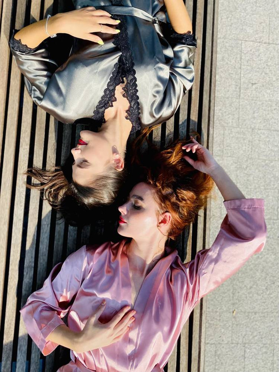 929 Kleoree Szlafrok damski De Lafense - szary