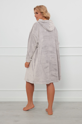 Forio Kocobluza z kapturem unisex Italian Fashion - szary