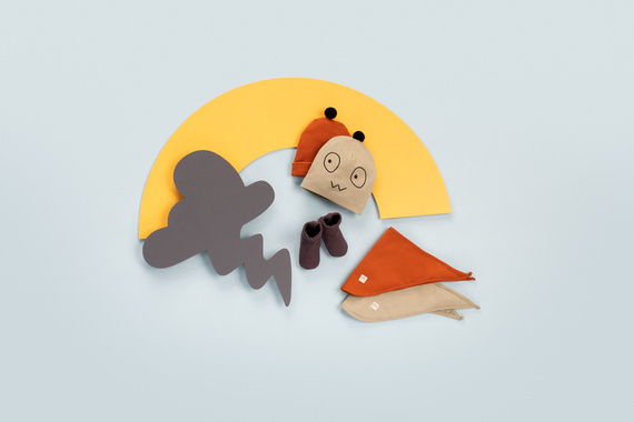 Olivier Pinokio Chustka niemowlęca - brąz