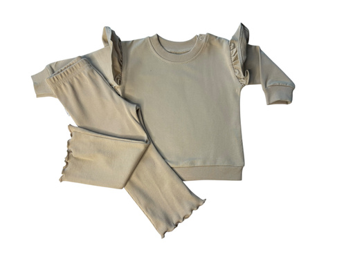 Komplet Mamatti DR2564 dla dziewczynki – bluza i legginsy w zestawie