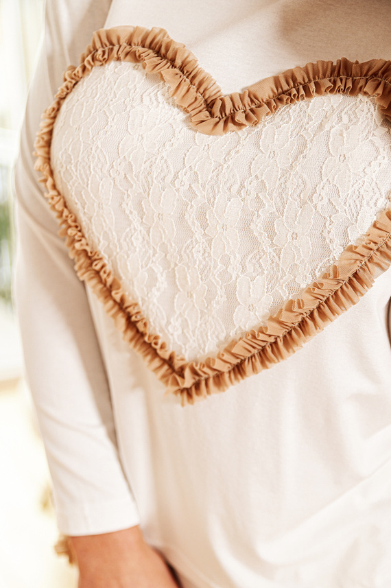 Roti Komplet Piżama Damska Kalimo - ecru