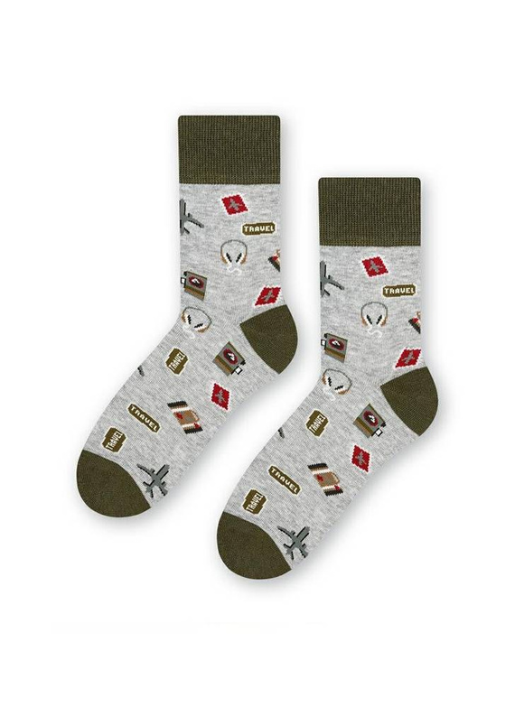 ART.039 Skarpetki młodzieżowe Steven 001 jeans melanż