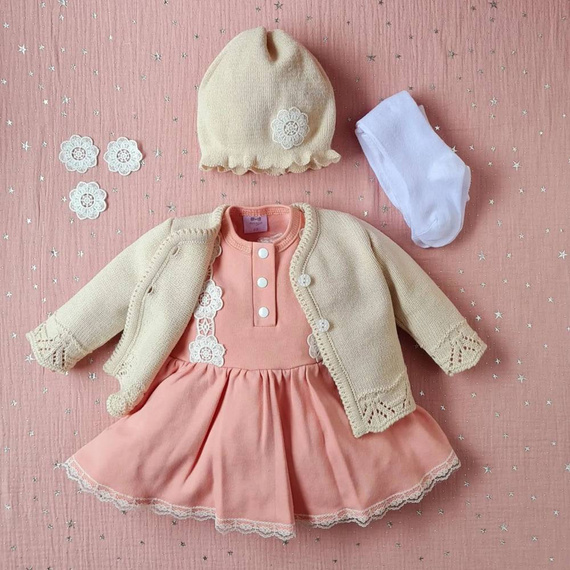 Sweterek BSW/026 ażurowy Marija - beżowy