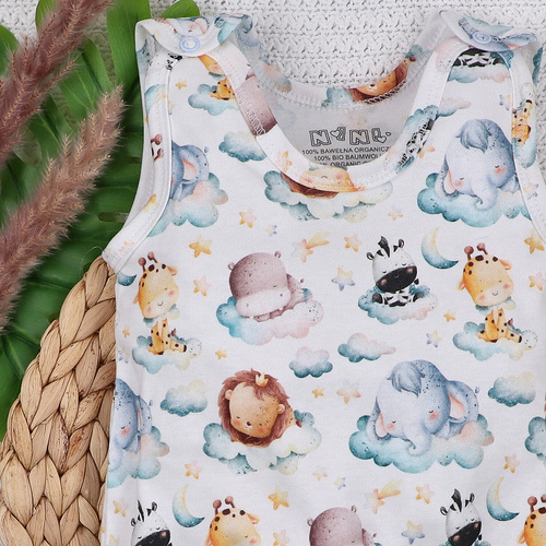ABN-5607 Śpiochy niemowlęce Little Dreamers Nini z bawełny organicznej – bezniklowe napy, hipoalergiczne, polska produkcja