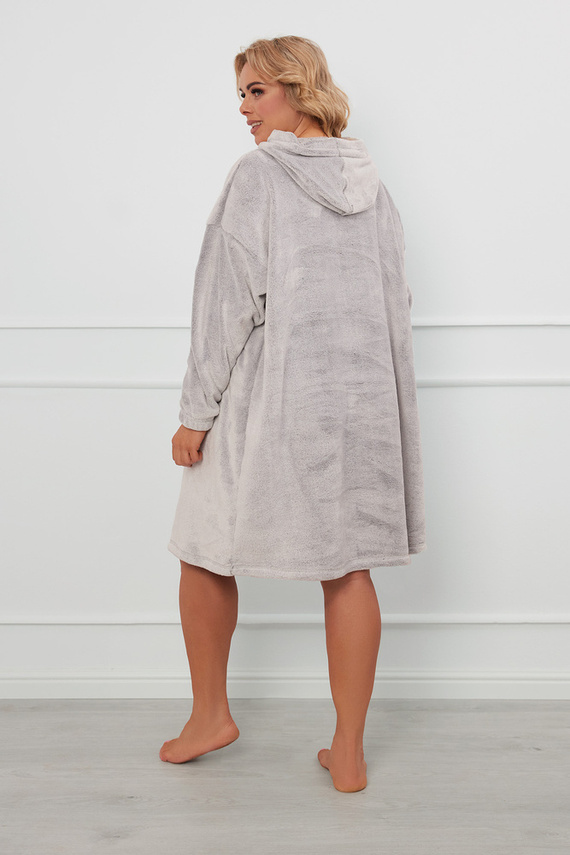 Forio Kocobluza z kapturem unisex Italian Fashion - szary