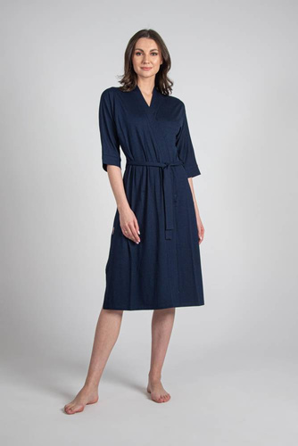 942 Visa Szlafrok Długi De Lafense - granat