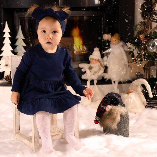 163172 Magia Świąt Sukienka + opaska Nicol - granatowy