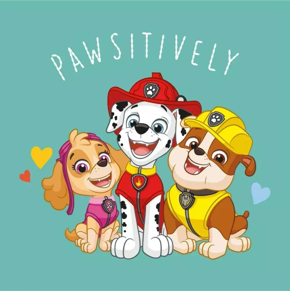 Psi Patrol ręcznik magiczny Carbotex miętowy 