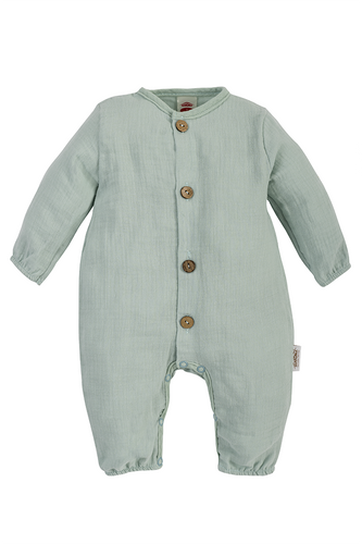 "Just Muslin" Makoma Pajac muślinowy turkusowy