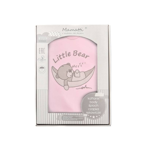 Komplet 5-częściowy WP402 "Miś" Mamatti - róż