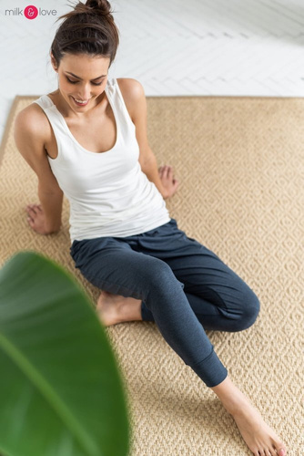 Spodnie Milk&Love dresowe joggersy grafitowy