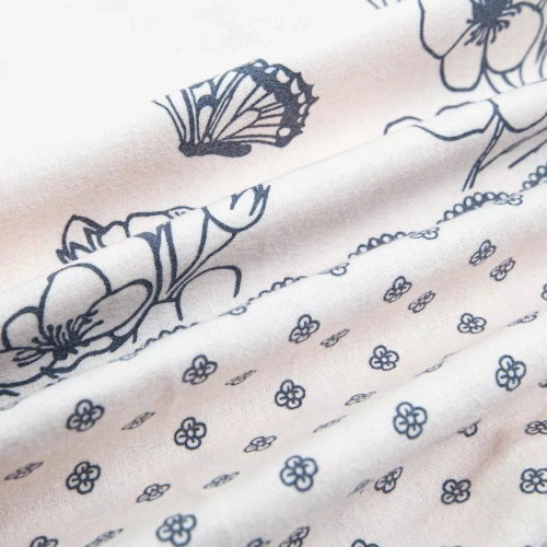 31503/1 Pościel flanelowa kwiaty Darymex pudrowy róż