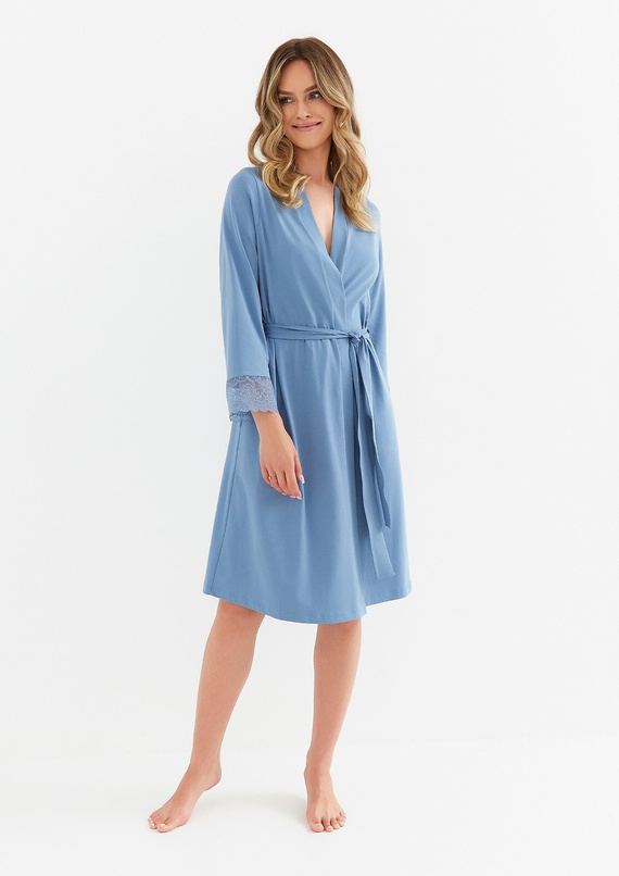 402 Szlafrok damski bawełniany Cana - denim