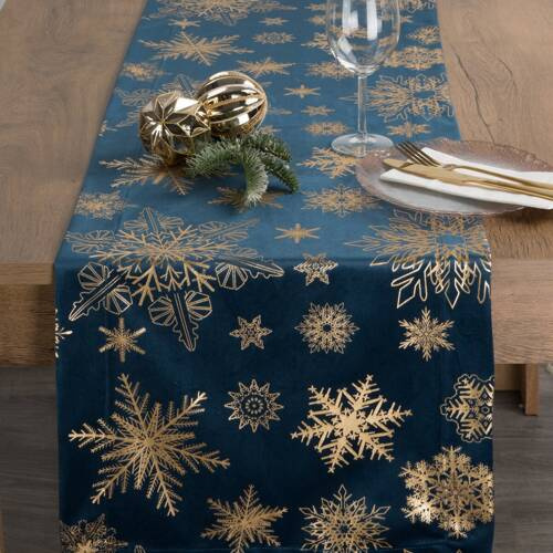 Joy obrus bieżnik świąteczny Eurofirany niebieski