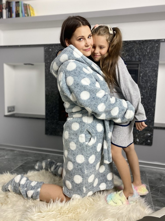 374 / 375 Desiree Szlafrok dziecięcy - szary