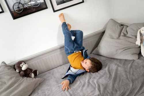 UNIQUE Ewa Klucze Spodnie dresowe- granat