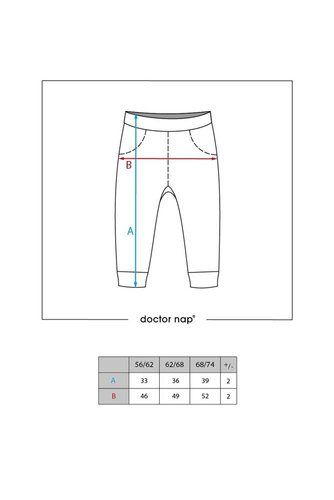 Spodnie niemowlęce 5379 Doctor Nap - ice blue