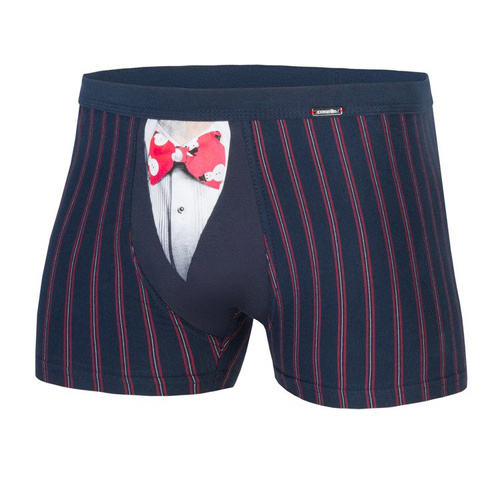 Bokserki męskie 017/42 Candy Cane Cornette czerwony