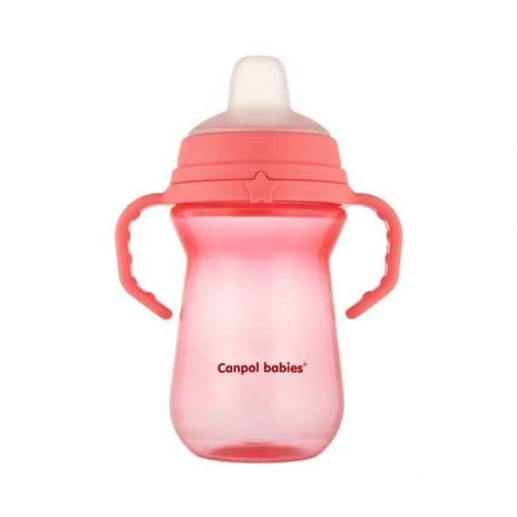 CA56/615PIN Kubek z silikonowym ustnikiem FirstCup Canpol Babies różowy