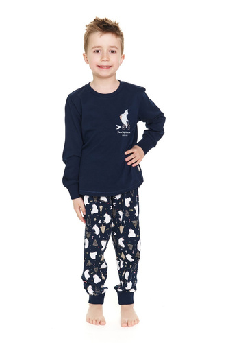 Piżama dziecięca 5264 "Frozen" Unisex Doctor Nap - navy blue