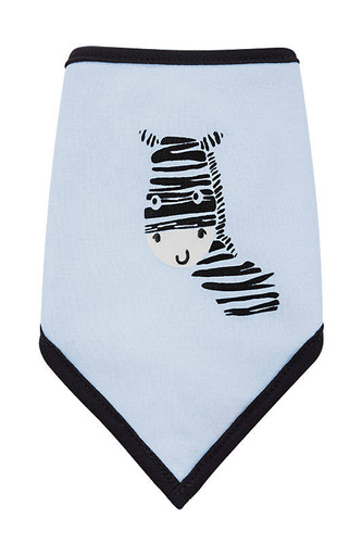 "Zebra" Terjan Apaszka chustka niemowlęca - niebieski