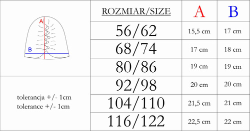 Czapka dziecięca turban 216055 Lala Nicol