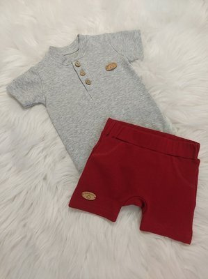 Mieszko Bambarillo szorty niemowlęce bordowy