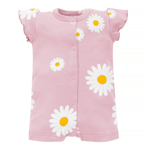 Daisy Pinokio Rampers niemowlęcy rozpinany - różowy