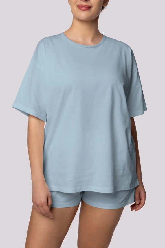 Bliss shortsleeve Piżama damska Mona jasnoniebieski 