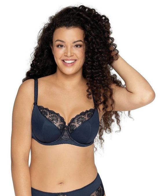 1921 Półusztywniany Biustonosz MAXI Ava czarny