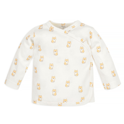 Lovely Day Pinokio Kaftanik niemowlęcy - ecru pieski