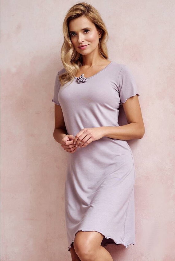 3140 Milani Koszula nocna  Taro-mocca