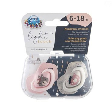 Bonjour Girl smoczek light touch Canpol Babies