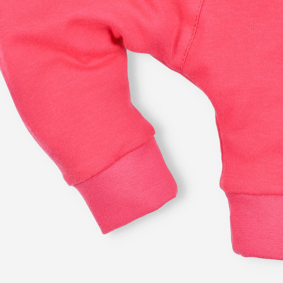 ABN-4048/KOR Kolorowy Las Spodnie dresowe z bawełny organicznej Nini malinowy