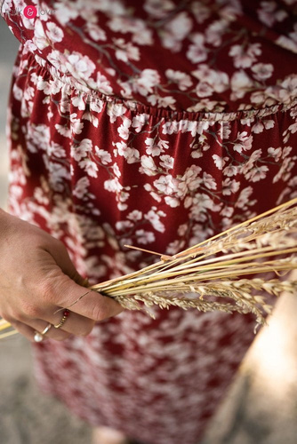 Sukienka do karmienia Two Ways LONG krótki rękaw Milk&Love tropikalne liście