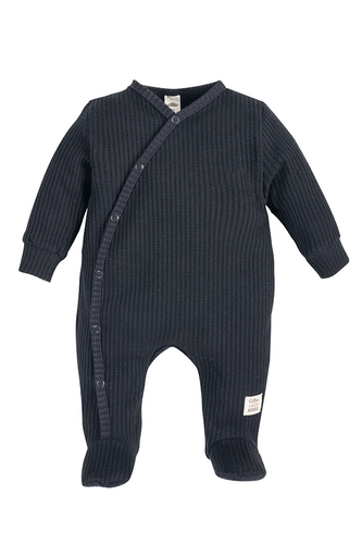 "Natural Waffel" Makoma Pajacyk niemowlęcy black