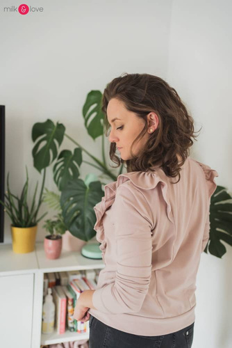 Milky Waves Milk&Love Bluzka do karmienia dusty cedar