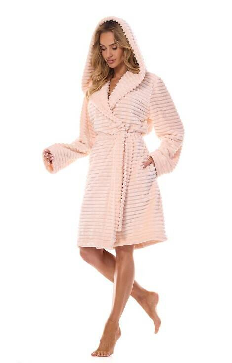 2416 Robin Szlafrok damski L&L - morelowy