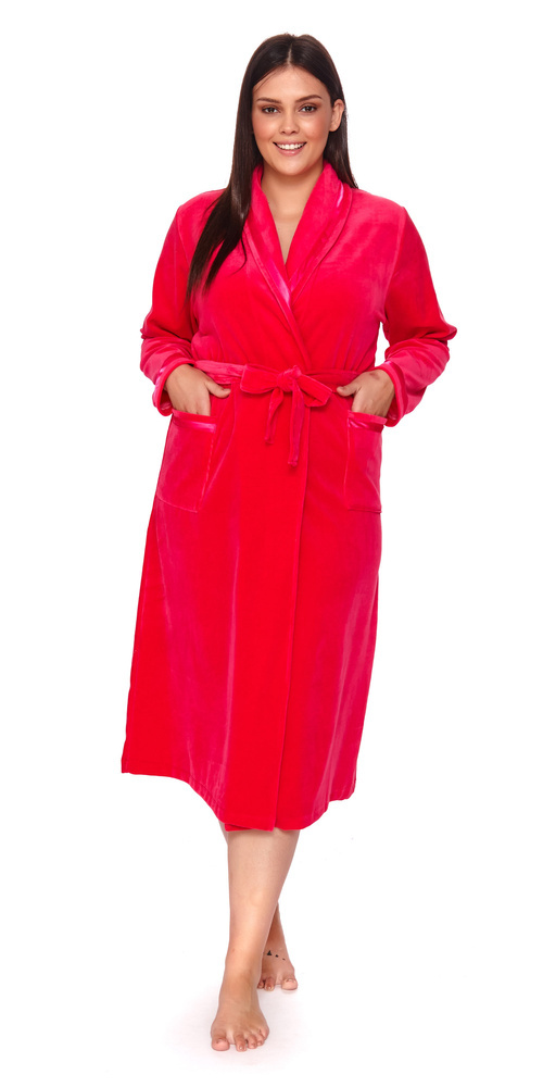 Szlafrok damski Doctor Nap SWO.1078- hot pink