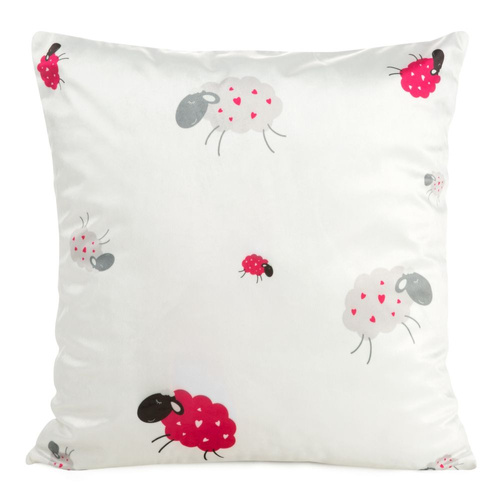 Poszewka dziecięca Design91 Kids 3 biały/różowy