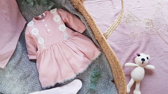 174S Cherry Sukienko-body Marija - różowy