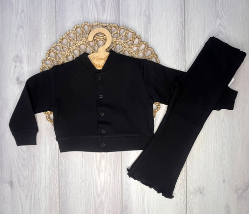 LJ816 Mamatti Legginsy dziewczęce dzwony - brązowy