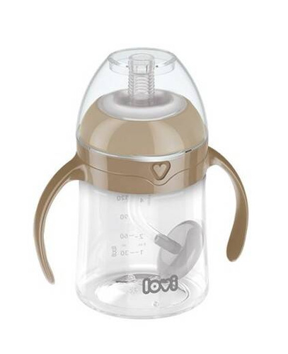 CA35/363 kubek z obciążoną słomką Lovi brązowy