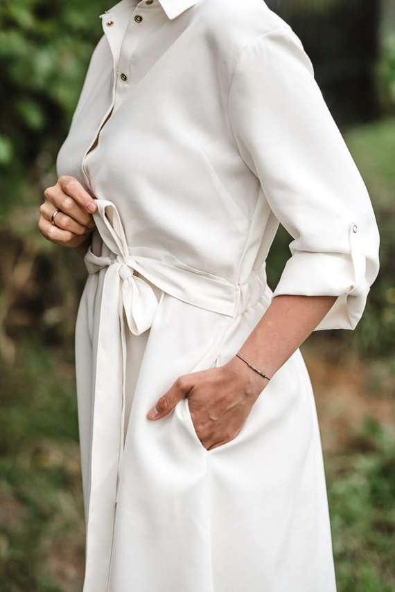 Milk Shake Milk&Love Sukienka do karmienia krótki rękaw zielona w groszki